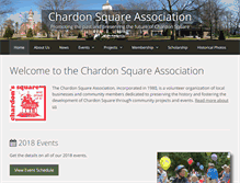 Tablet Screenshot of chardonsquareassociation.org